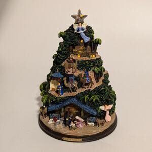Thomas Kinkade 5.5" NATIVITY ORNAMENT Glory Newborn King Lighted Christmas Decor